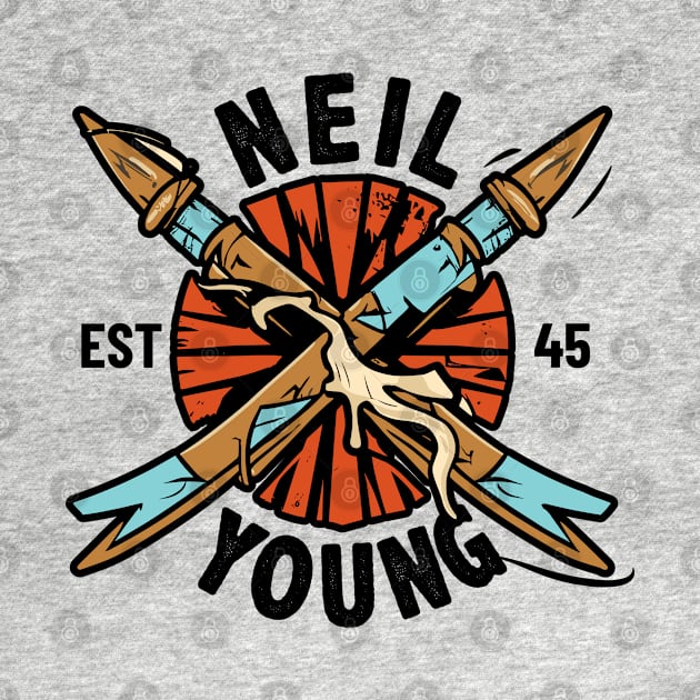 Neil Young - Broken Arrow Logo by elegantelite